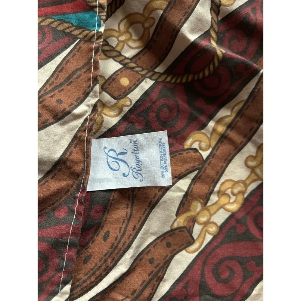 Royalton Western Cowboy Shams Boots Bandana‎ Print Pillow Covers Set of 2